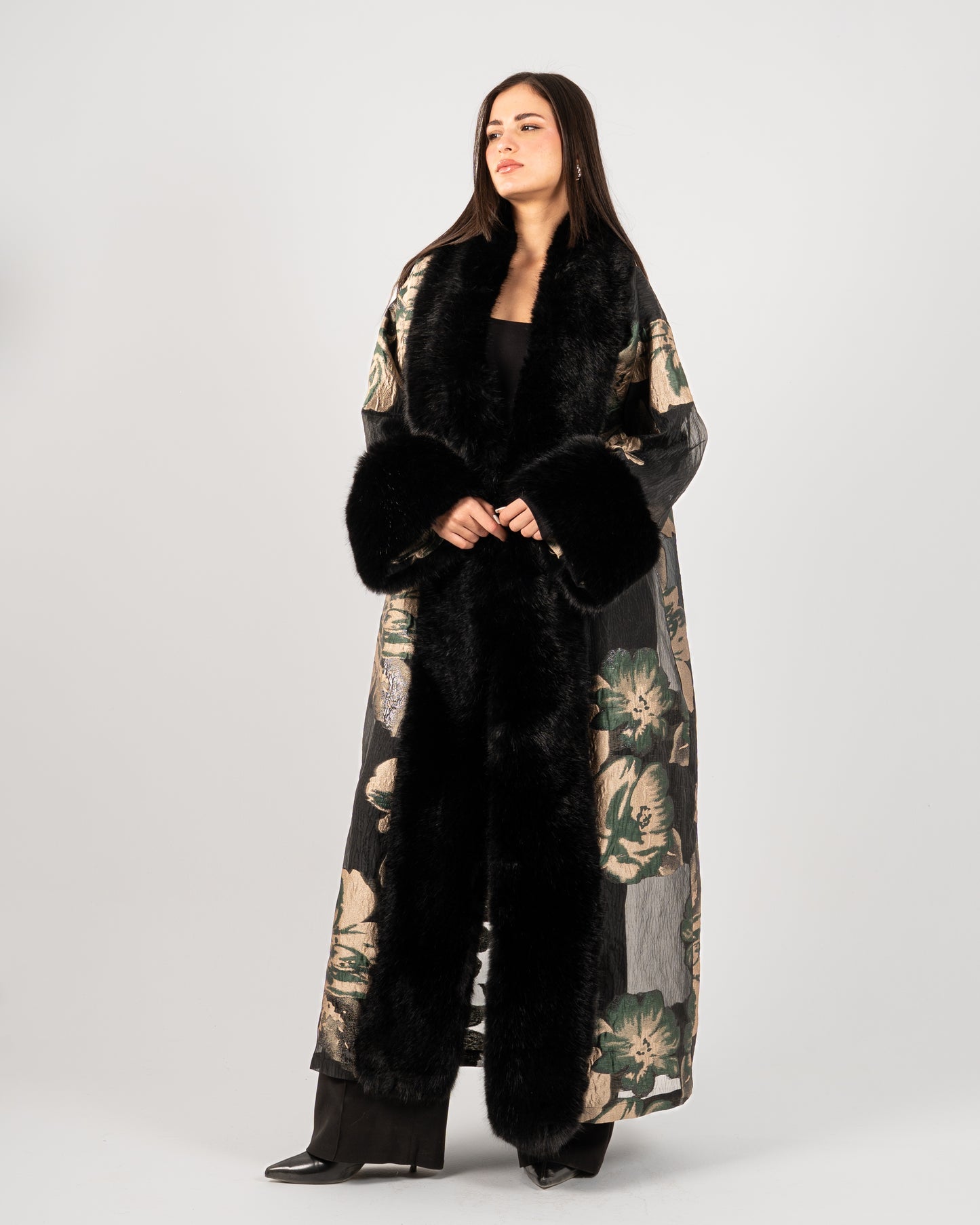 Kaftan Fur Green