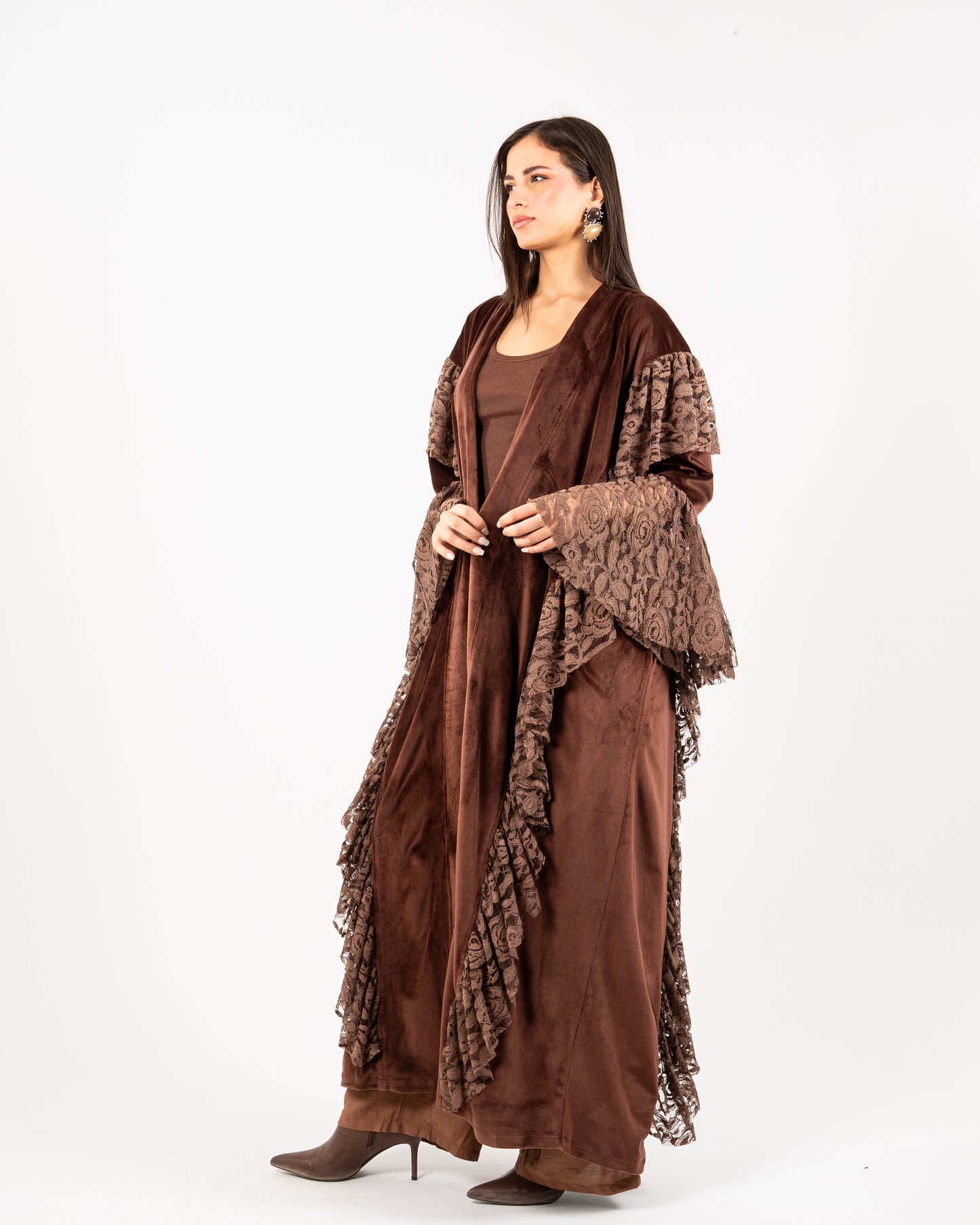 Kaftan Dantel Brown