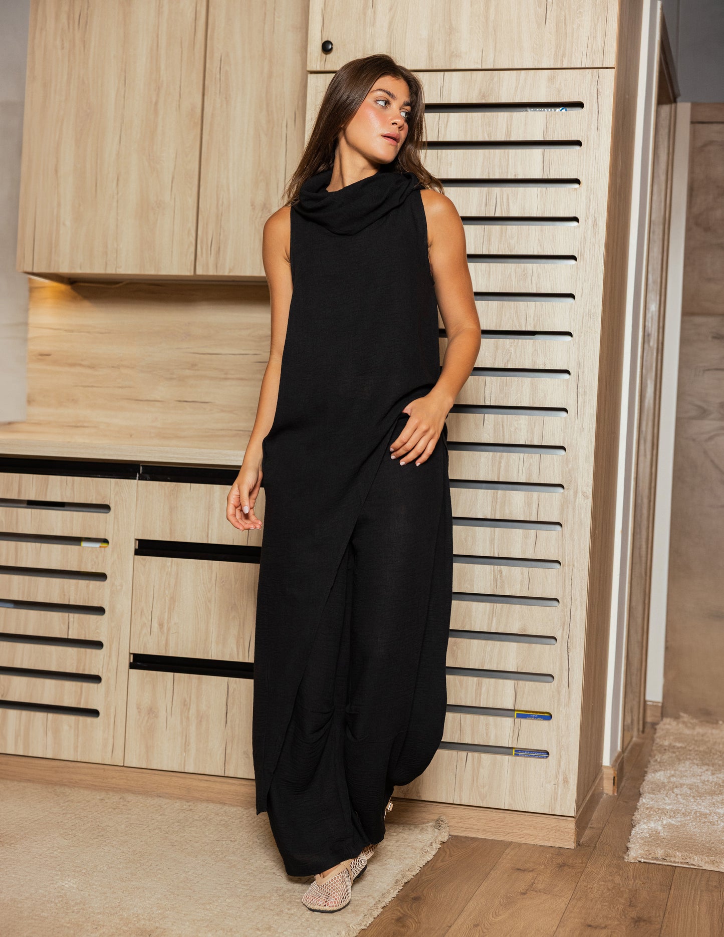 Contour Cowl Set - Black