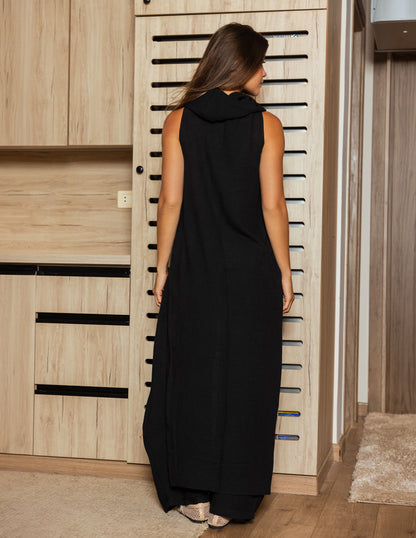 Contour Cowl Set - Black