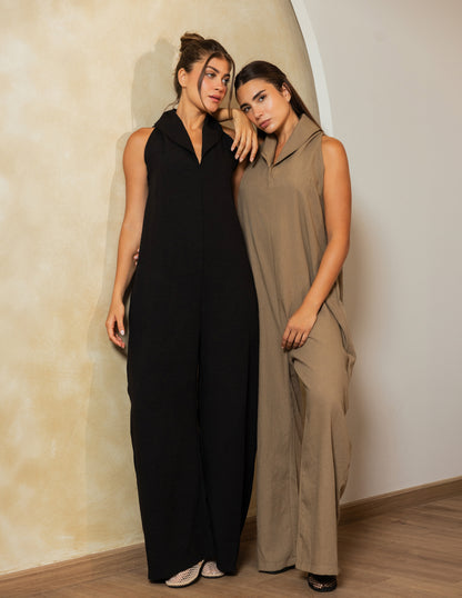 Cowl Jumpsuit - Olive