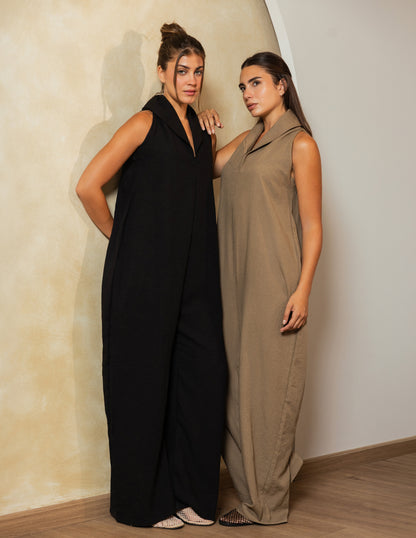 Cowl Jumpsuit - Olive