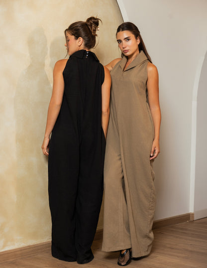 Cowl Jumpsuit - Olive