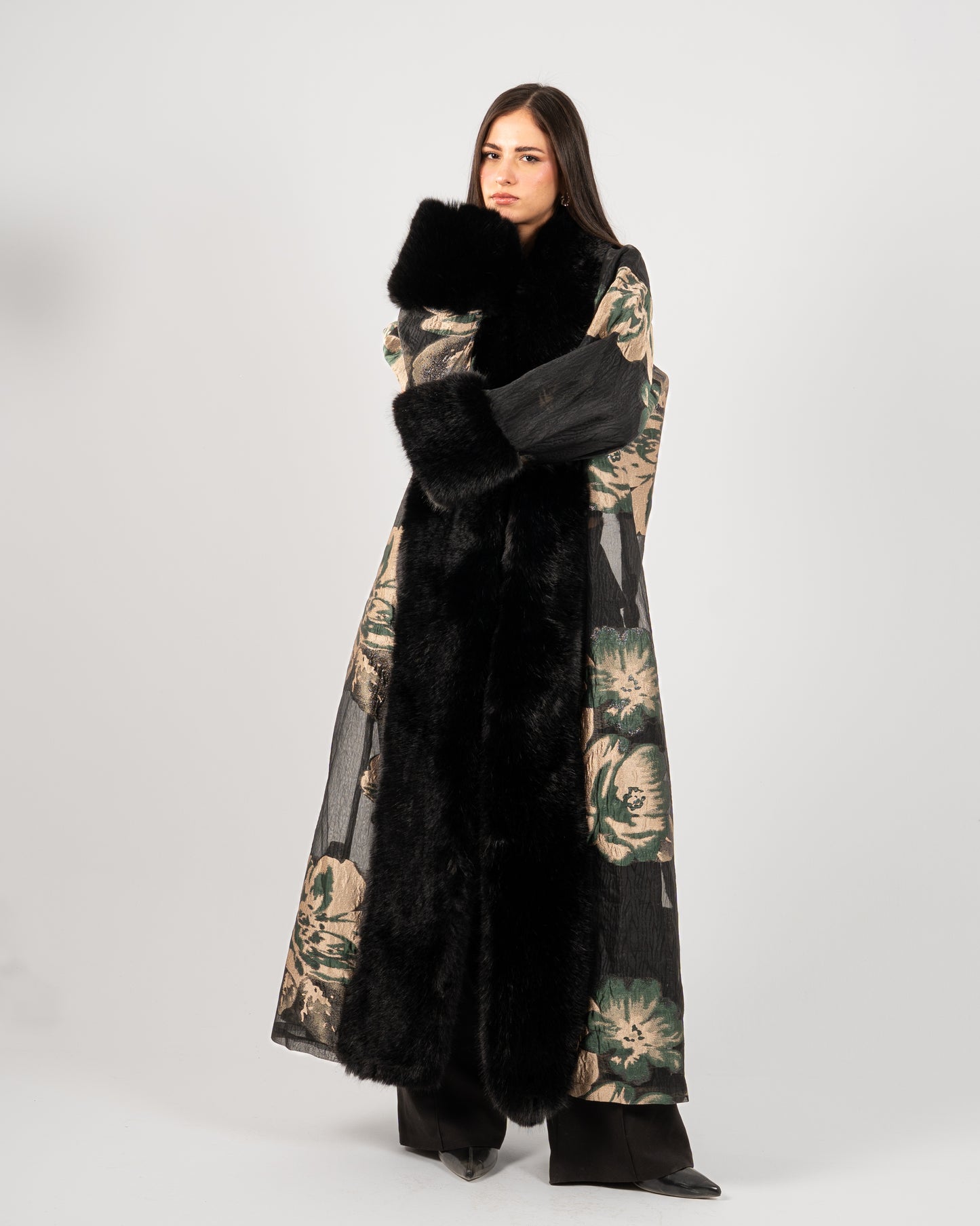 Kaftan Fur Green