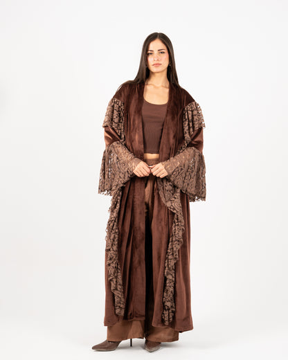 Kaftan Dantel Brown