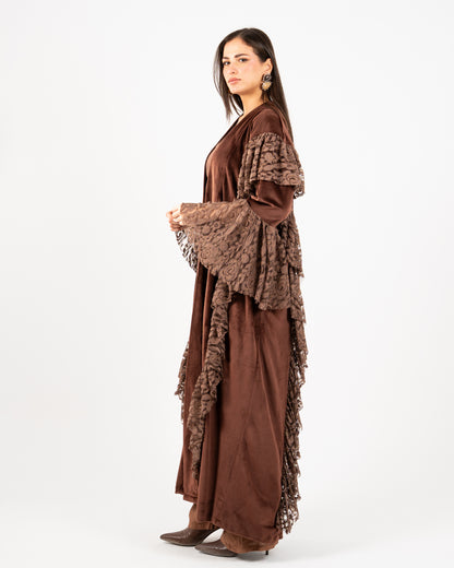 Kaftan Dantel Brown
