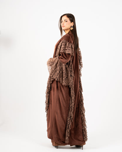 Kaftan Dantel Brown