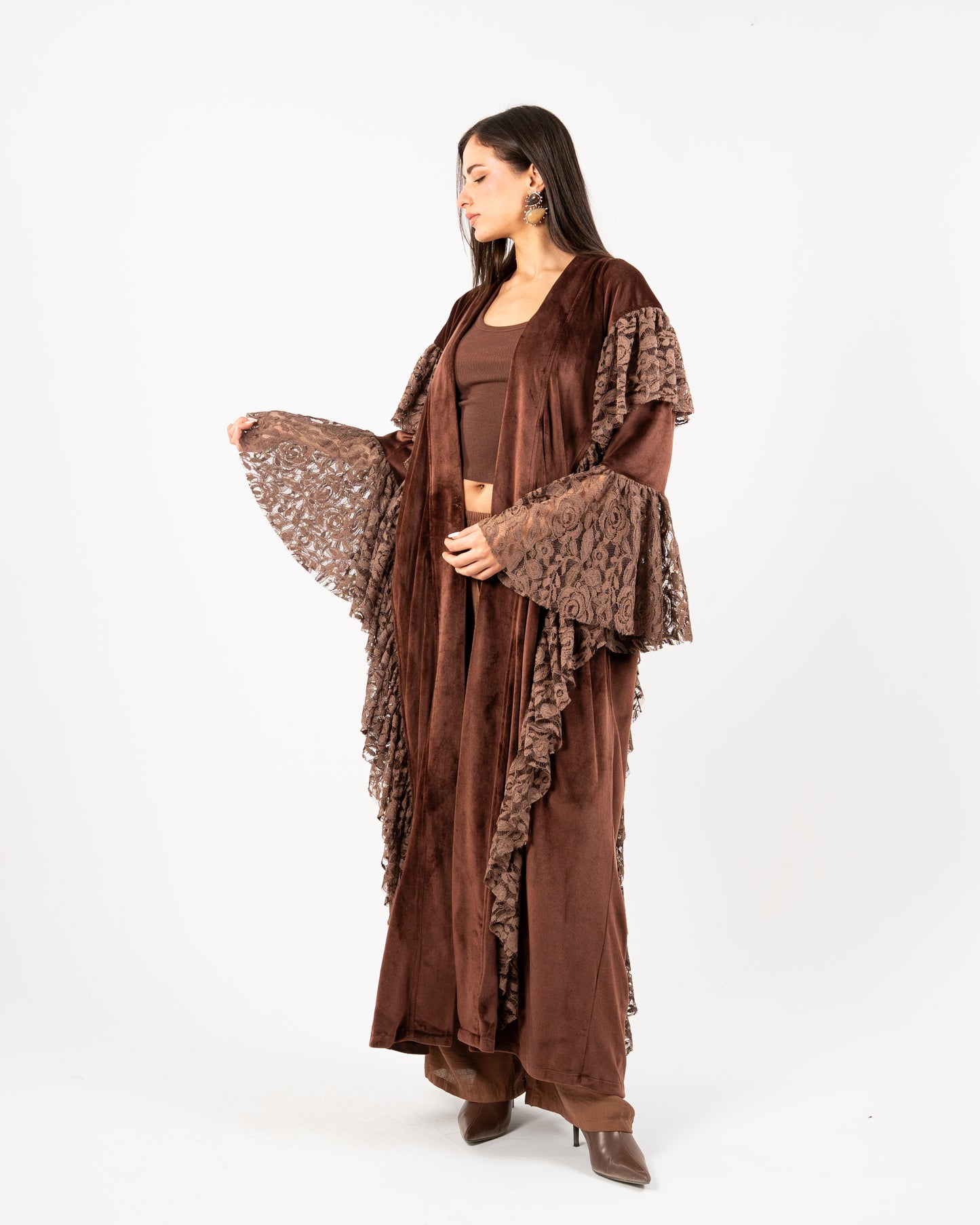 Kaftan Dantel Brown