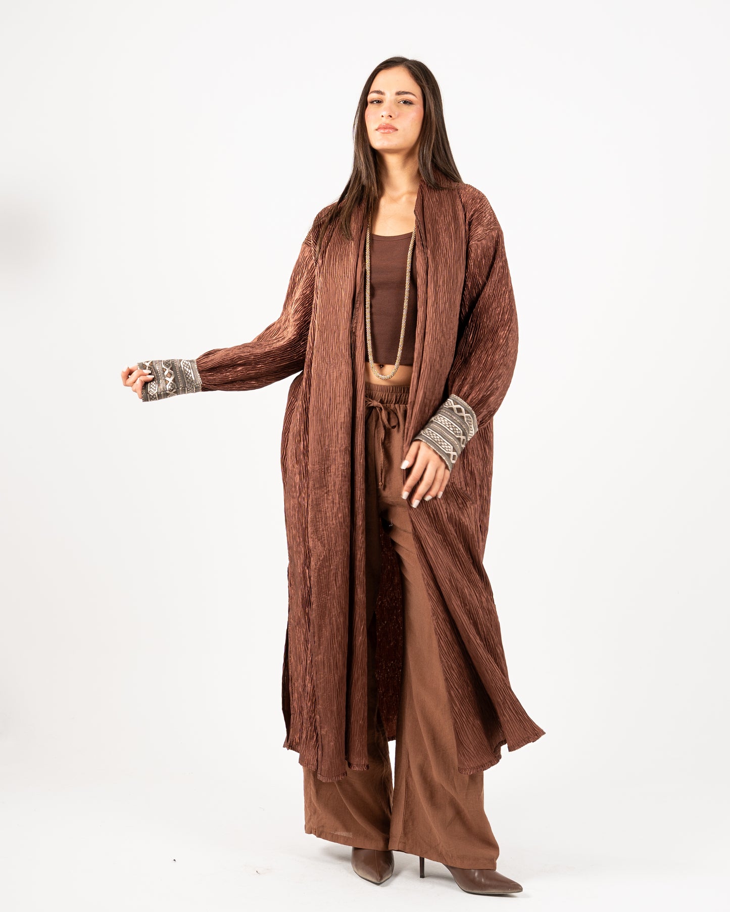Kaftan Plissé Brown
