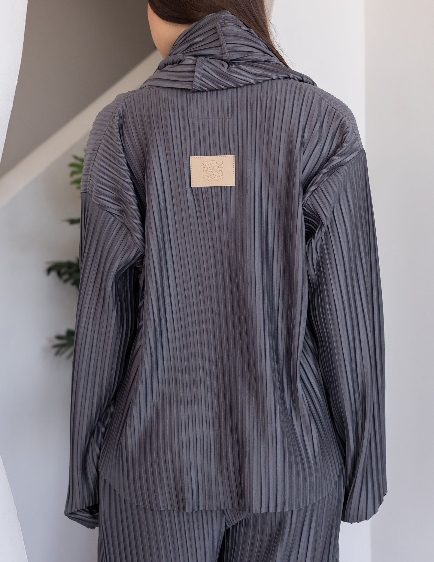 Pleated Set - Brown