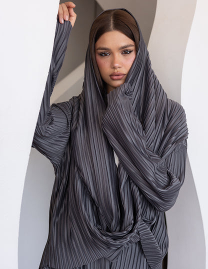 Pleated Set - Brown