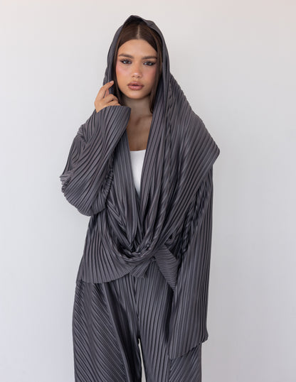 Pleated Set - Brown