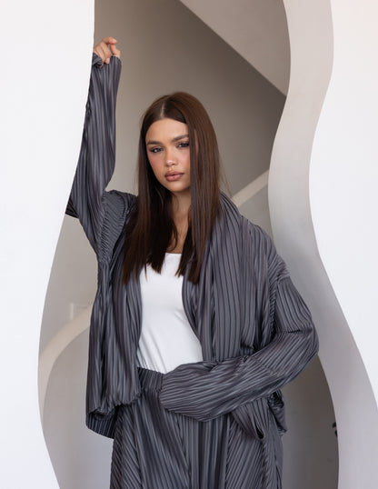 Pleated Set - Brown