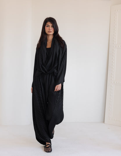 Pleated Set - Brown