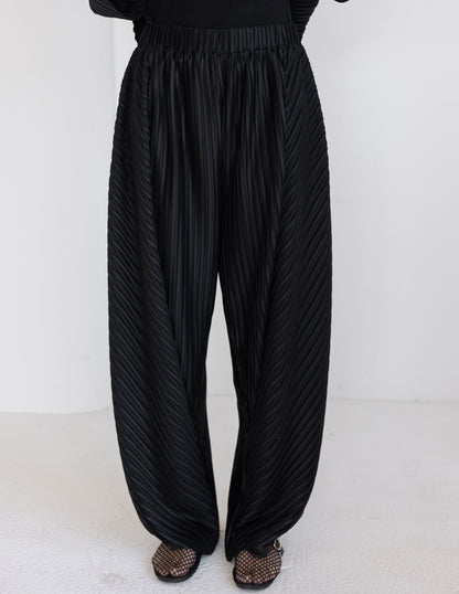 Pleated Set - Brown