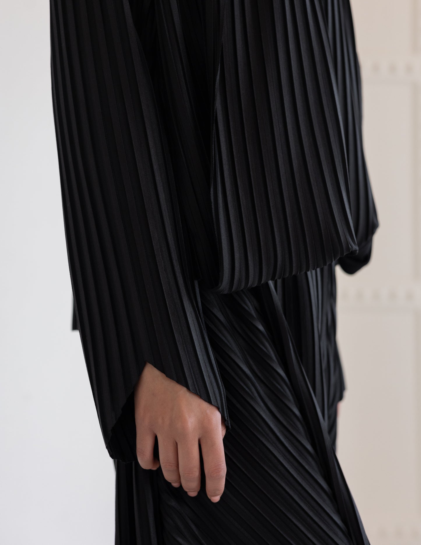 Pleated Set - Brown