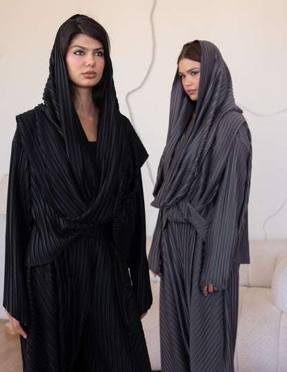 Pleated Set - Brown