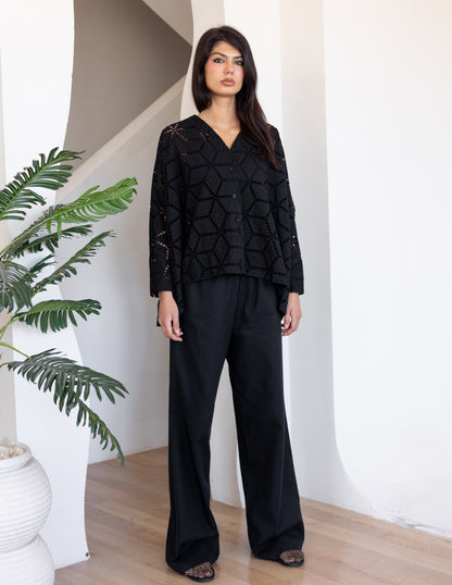 Cutwork Set - Black