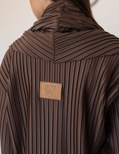 Pleated Set - Brown