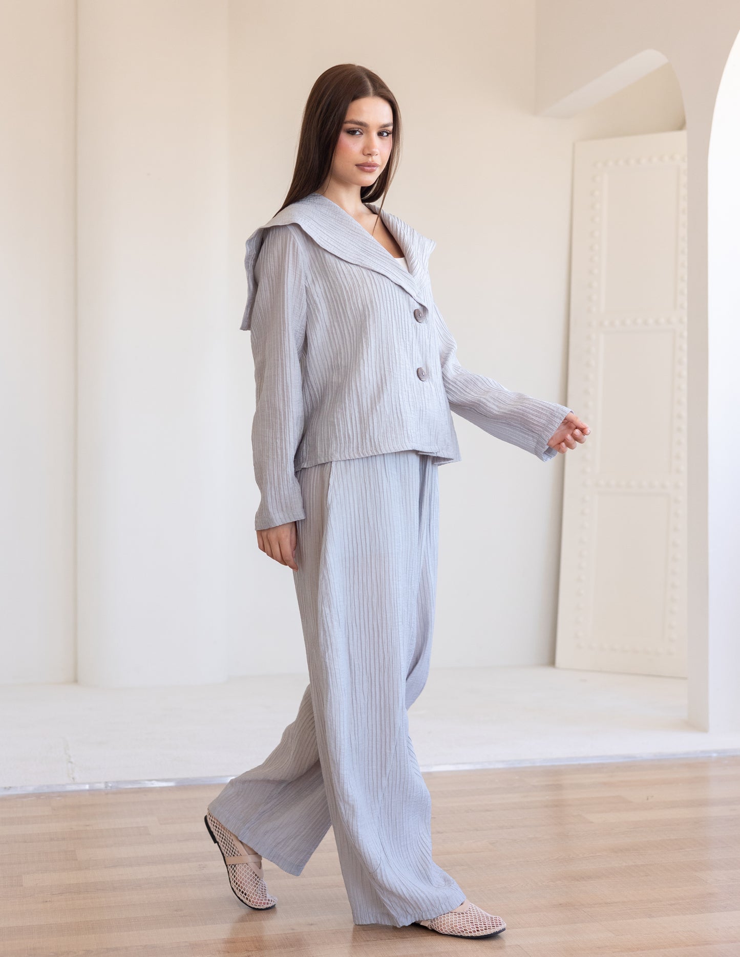 Crinkle Set - Light Grey