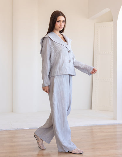 Crinkle Set - Light Grey