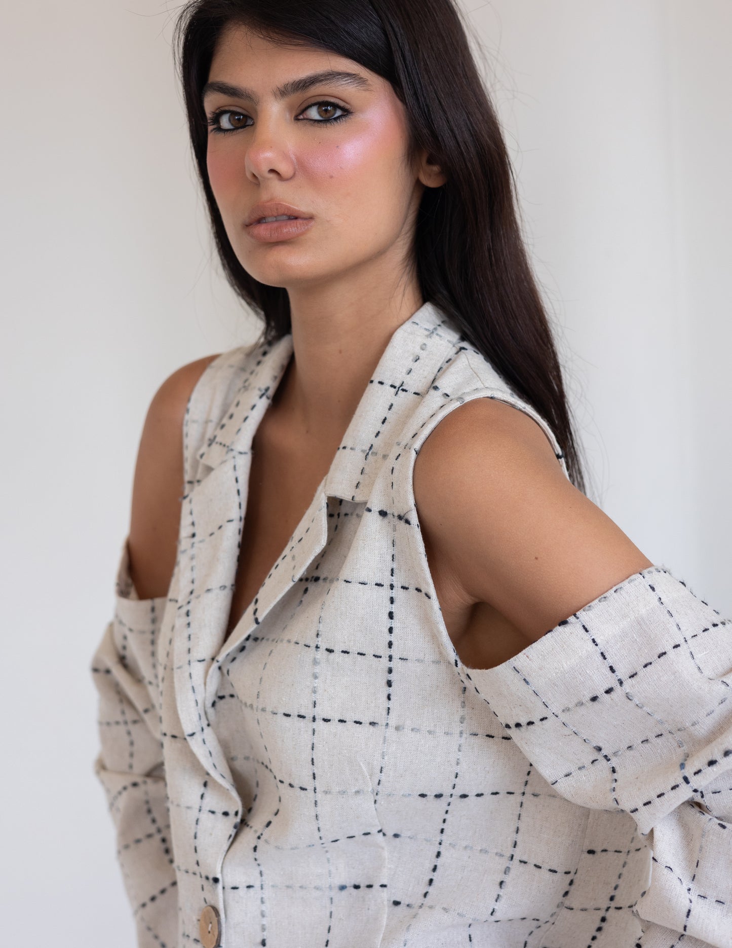 Linen Cut Blazer