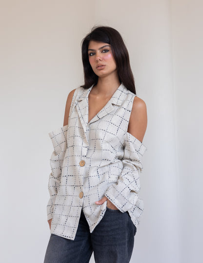 Linen Cut Blazer