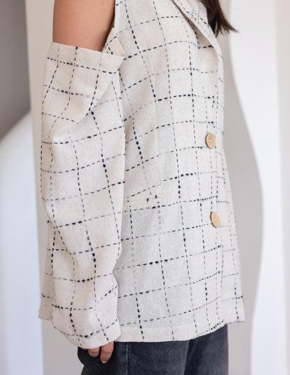 Linen Cut Blazer