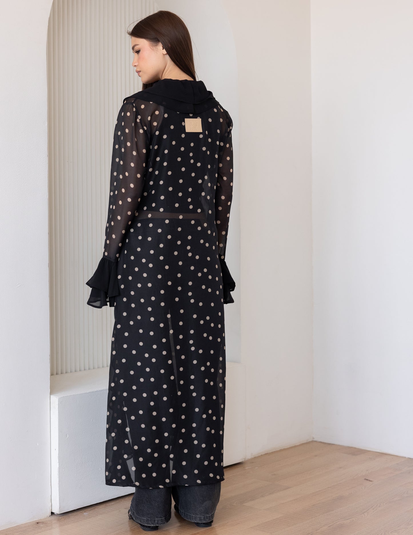 Polka Dot Ruffled Shirt