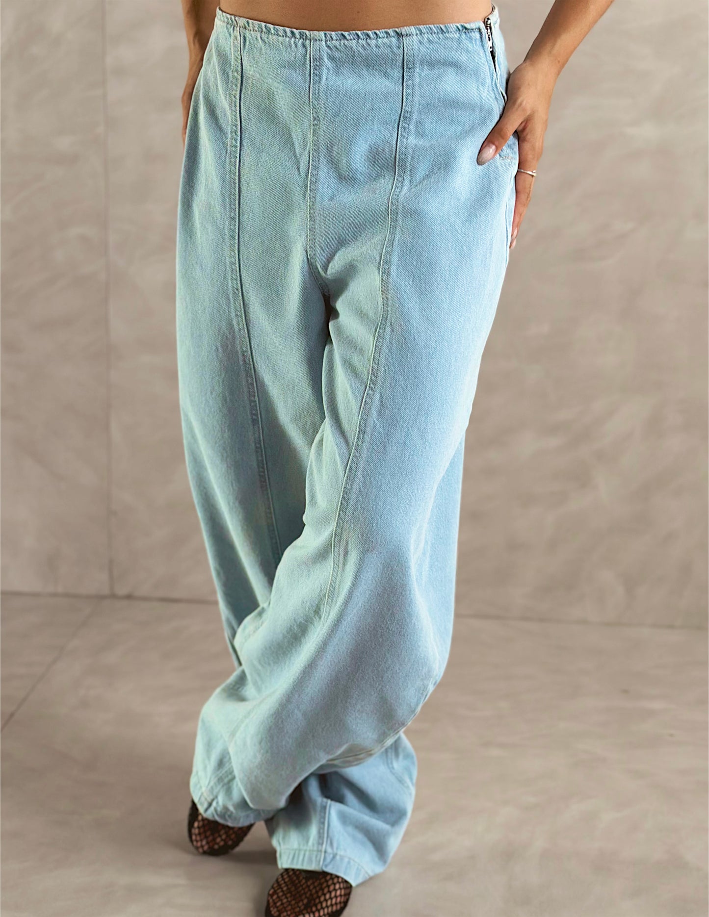 Sculpt Fit Balloon Denim Pants