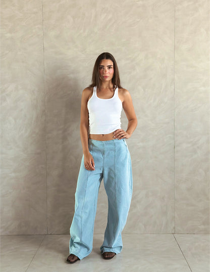 Sculpt Fit Balloon Denim Pants