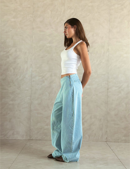 Sculpt Fit Balloon Denim Pants