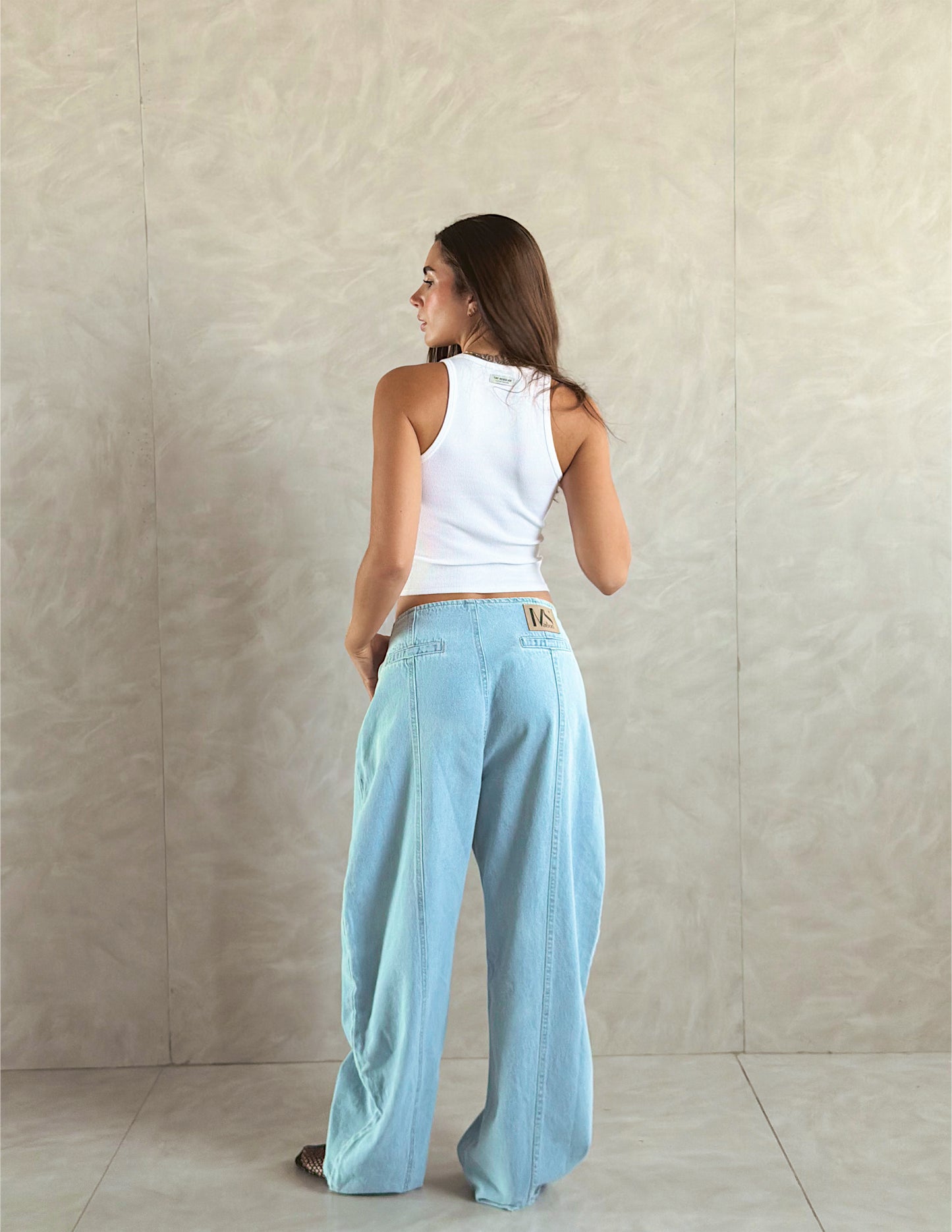 Sculpt Fit Balloon Denim Pants