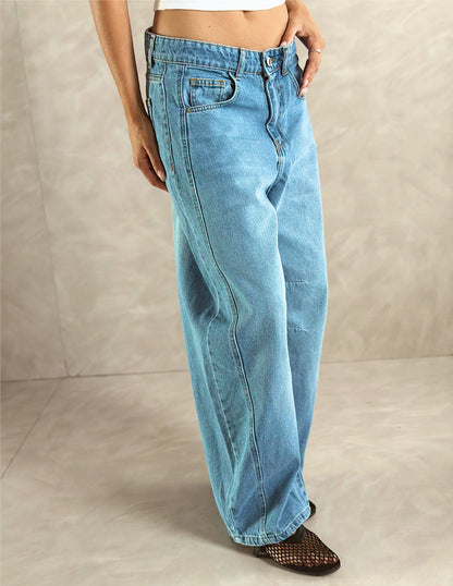 Relaxed Balloon Denim Pants